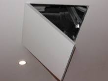 Ceiling revision tile access hatch