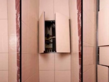 Inspection hatch invisible under the tiles