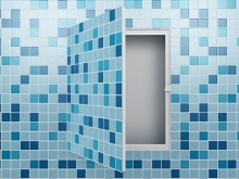 Inspection hatch under the tiles