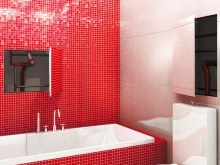 Inspection hatch in the bathroom under the tiles