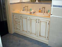 Base unit for floor standing pedestals and two inbuilt wash basins