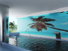 3D fotó csempe fürdőszobába vagy medencébe