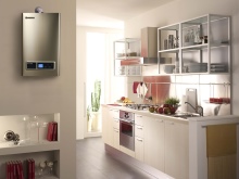 Модерен газов отоплител в интериора