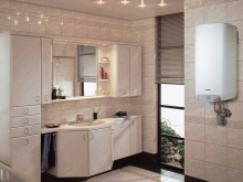 Chauffe-eau à gaz dans la salle de bains