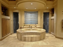 rund badkar badrum design