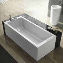 Rektangulært kvaril badekar med boblebad