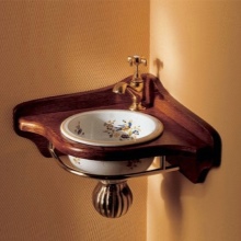 Hjørnevask med åben sump