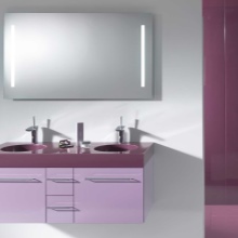 Lila fürdőszobabútor