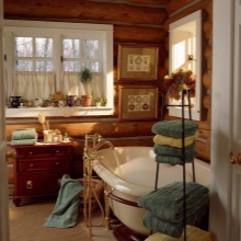 Lauku stila vannas istaba