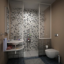 Rudi atspalviai vonios kambaryje