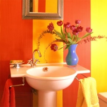 Flori proaspete în baie