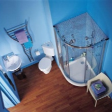 Exempel på ett litet badrum