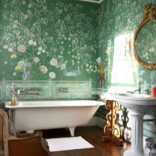 Kirkas tapetti kylpyhuoneeseen
