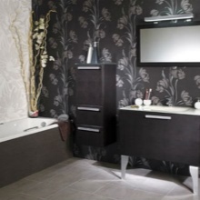 Musta kylpyhuone tapetti