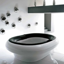 Oval acrylic bathtub