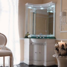 Λειτουργικά γωνιακά ντουλάπια μπάνιου