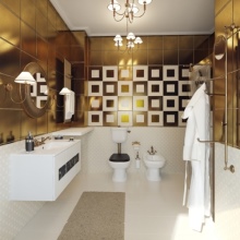 Kuldsed vannitoa kaunistused