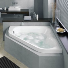 Ъглова стоманена вана