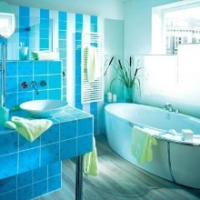 Feng Shui fürdőszoba színséma