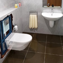 Závesná WC misa s poličkou