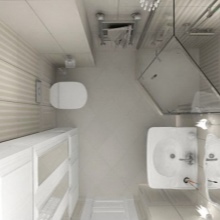 Καμπίνα ντους σε ένα μικρό μπάνιο