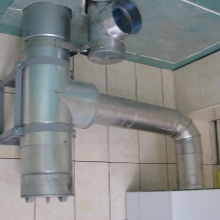 Rökrör för en gaskolonn