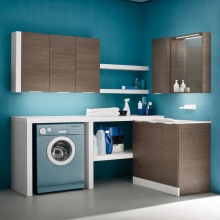 machine à laver sous le plan de travail