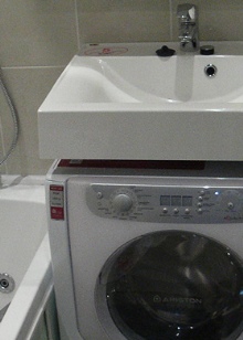 Mosógép a mosogató alatt