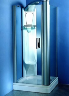 Niedrige Duschkabine