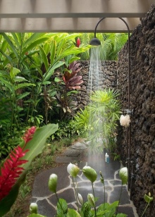 Alternativ för utformning av duschen