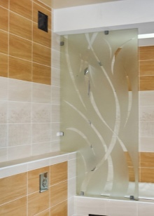 Écran avec motif sablé