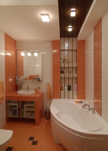 Fluorescent lights in the bathroom