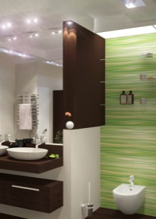 Halogen lights in the bathroom