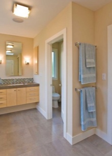 Bathroom lighting with separate toilet