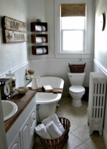 Materiales para un baño pequeño y acogedor