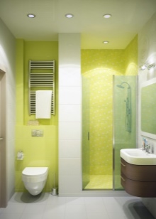 Satijnen badkamer met wit - Art Nouveau