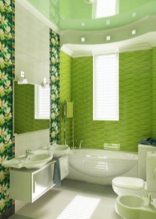 Salade badkamer met groen