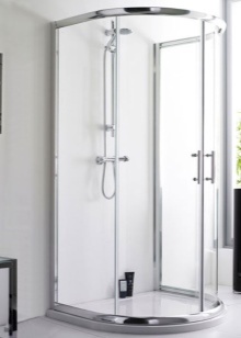 Sprchový kout s nízkou půlkruhovou sprchovou vaničkou
