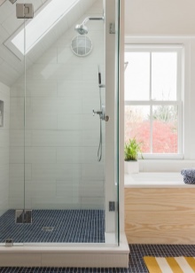 Καμπίνα ντους σε ένα μικρό μπάνιο