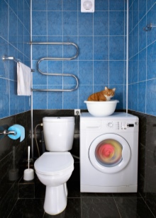 kitsas pesumasin, mis on paigutatud tualetti