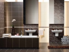 Brun - et ædelt og hyggeligt badeværelse.