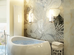 Panneau de carreaux de salle de bains