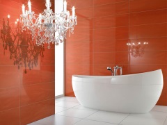 Carreaux céramiques rouges pour la salle de bains : un design pour une personnalité glamour