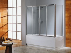 Mampara de bañera deslizante: protección contra salpicaduras moderna y con estilo