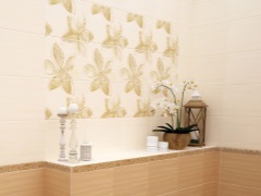 Carreaux beiges pour salle de bains