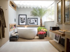 Flores para el baño - transformando el interior