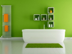 Grønt - et grønt badeværelse - Forår i dit hjem.