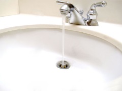 Fußventil für Waschbecken