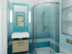 Een douchewand in een kleine badkamer - praktisch en elegant.