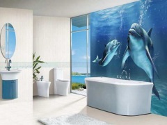 3D-plattor för badrummet - fördjupa dig i en annan dimension